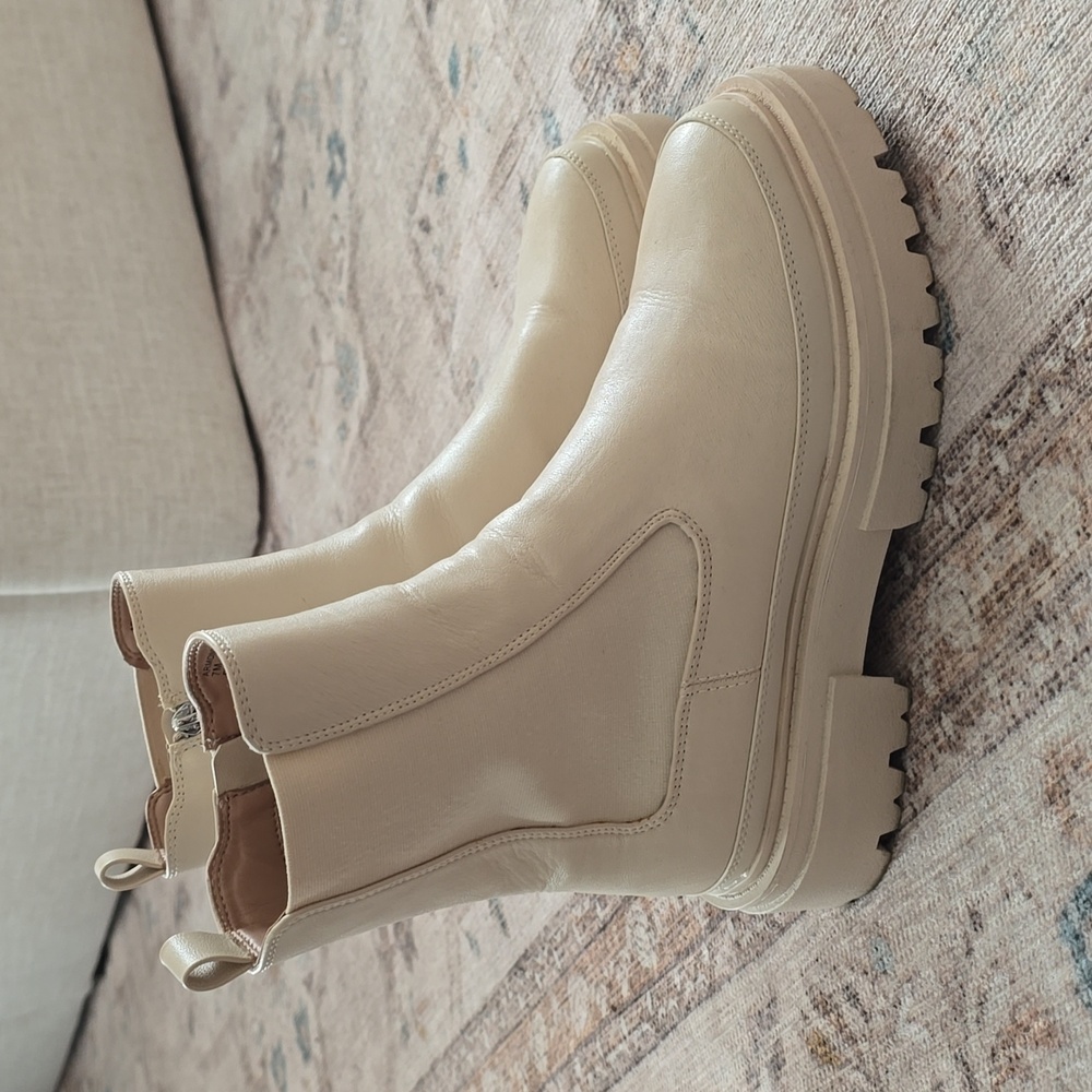 Creamy boots
